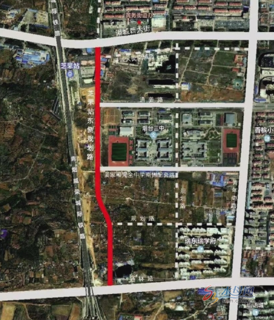 高铁芝罘站东侧将建配套路连通港城西大街及通林路