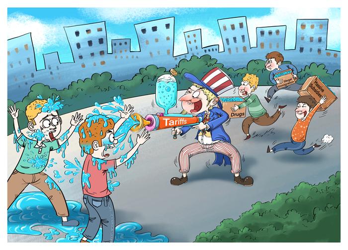 漫画作者:谭希光(人民网版权图片,未经授权请勿转载。)