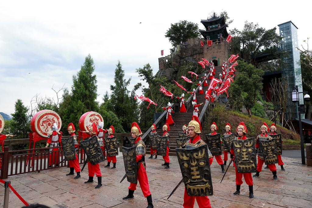 云阳磐石城遗址公园开城仪式。程建铭 摄