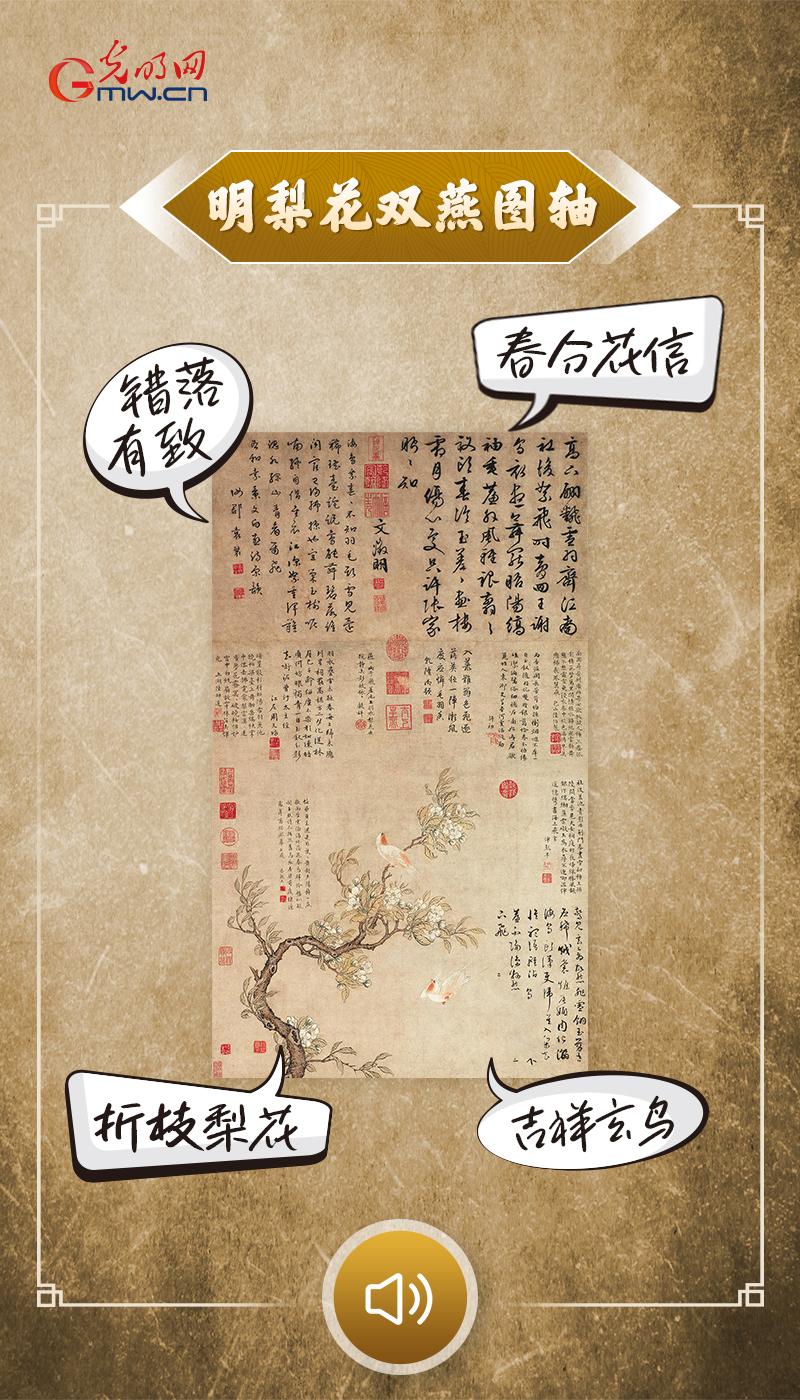 “文物会说话”有声海报｜两只玄鸟至，一树梨花香